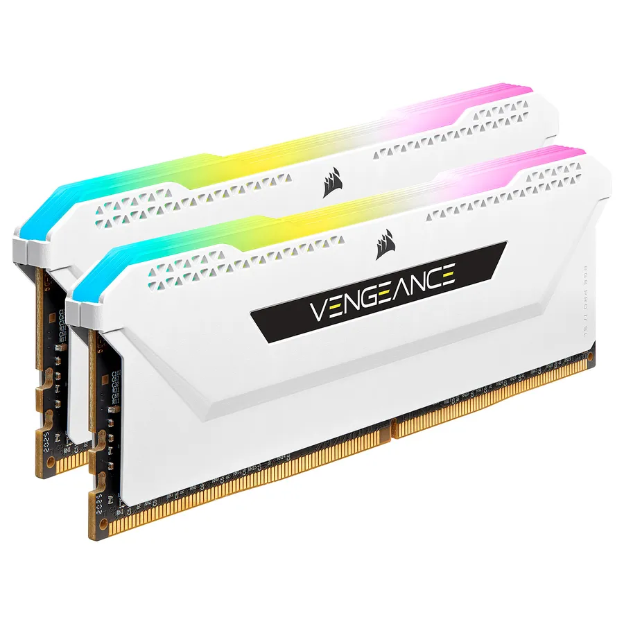 Corsair Vengeance RGB PRO SL Series 16 Go 2 x 8 Go DDR4 3600 MHz CL18   Blanc - M�moire RAM (CMH16GX4M2D3600C18W)