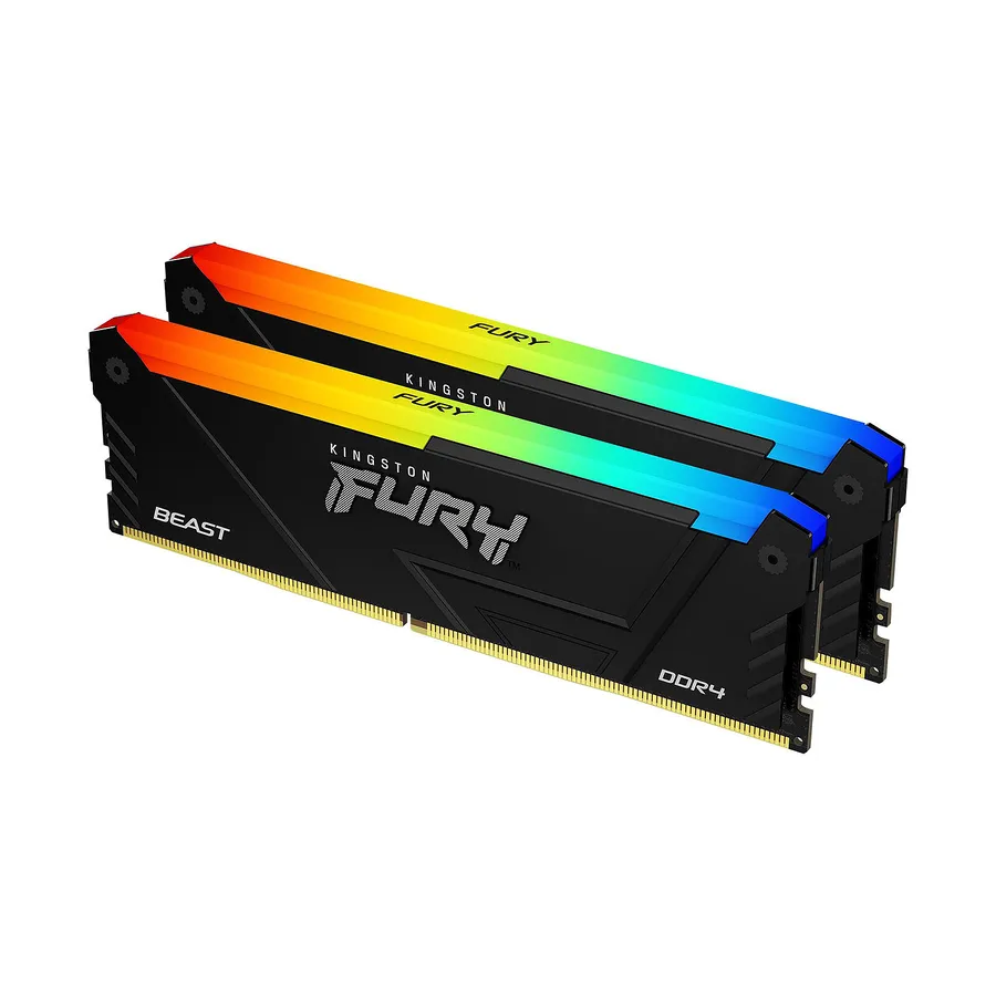 Kingston FURY Beast RGB 16 Go 2 x 8 Go DDR4 3600 MHz CL17 - M�moire RAM (KF436C17BB2AK2/16)