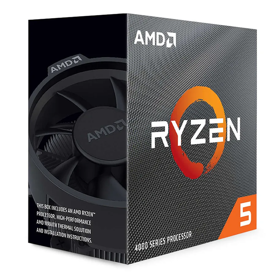 AMD Ryzen 5 4500 Wraith Stealth  3.6 GHz   4.1 GHz - Processeur (100-100000644BOX)