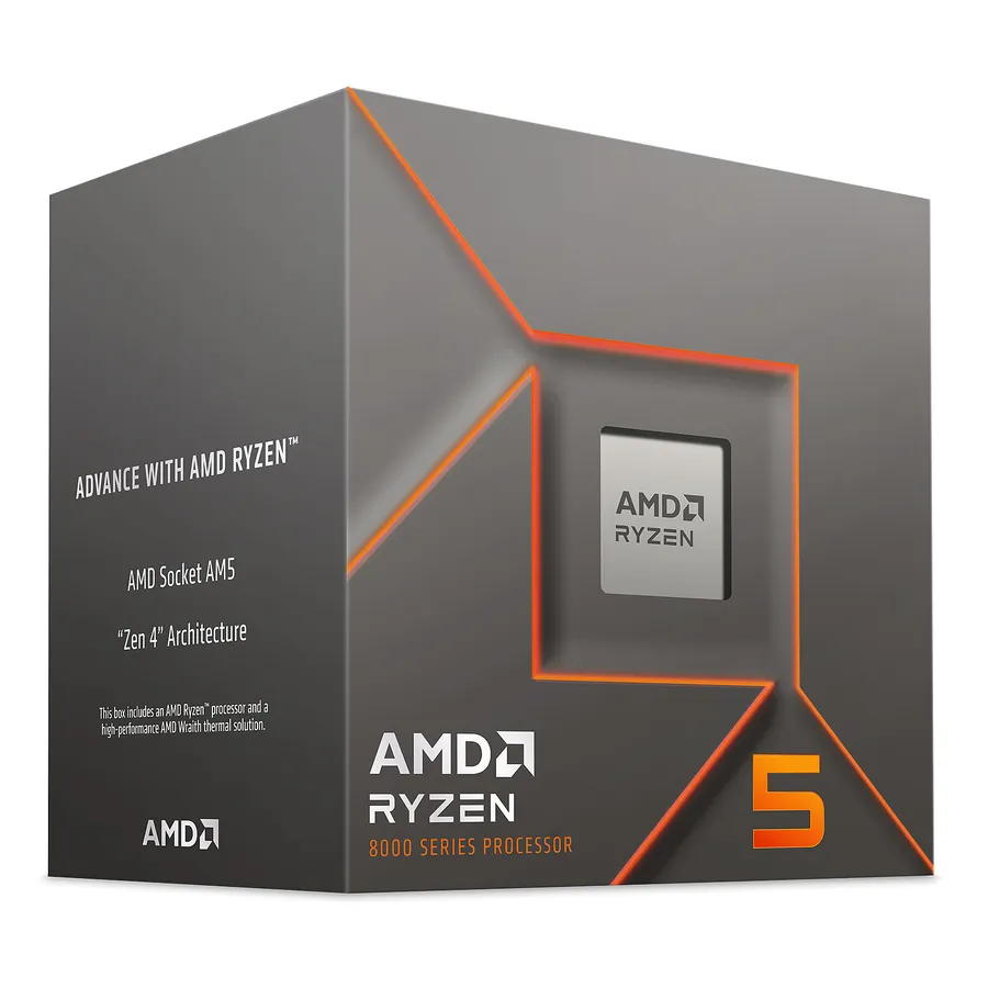 AMD Ryzen 5 8400F Wraith Stealth 4.2 GHz   4.7 GHz - Processeur (100-100001591BOX)